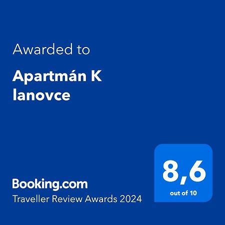 Apartman K Lanovce Apartment Яхимов Екстериор снимка